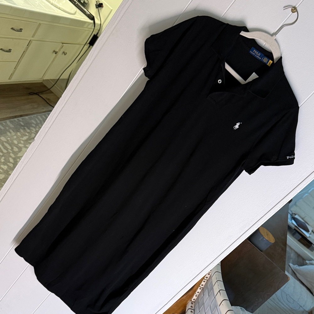 Black Polo Dress NWOT size large - Picture 2 of 3